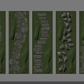 Various Garden Stepping Stones Designs With Stone Patterns On Green Grass