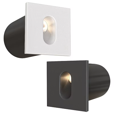 Modern Design Downlights and Spotlights for Home Interior with Black White Finish 3d model
