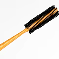 Plastic Cleaning Brush With Orange Handle Black Bristles For Bottles Pipes Cleaning