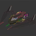 Modern Spaceship Spacecraft 3d model
