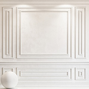 Modern Wall Panel Gypsum Line Wall Panel 3d model