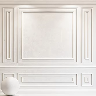 Modern Wall Panel Gypsum Line Wall Panel 3d model