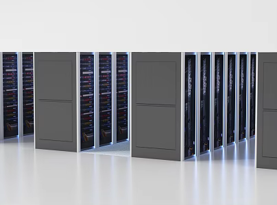 Server Cabinet Room Server Network Equipment Weak Current Box Distribution Box 3d model
