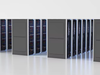 Server Cabinet Room Server Network Equipment Weak Current Box Distribution Box 3d model