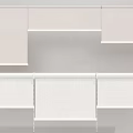 White Fabric Venetian Blinds with Neat Design for Modern Home Interior Decoration