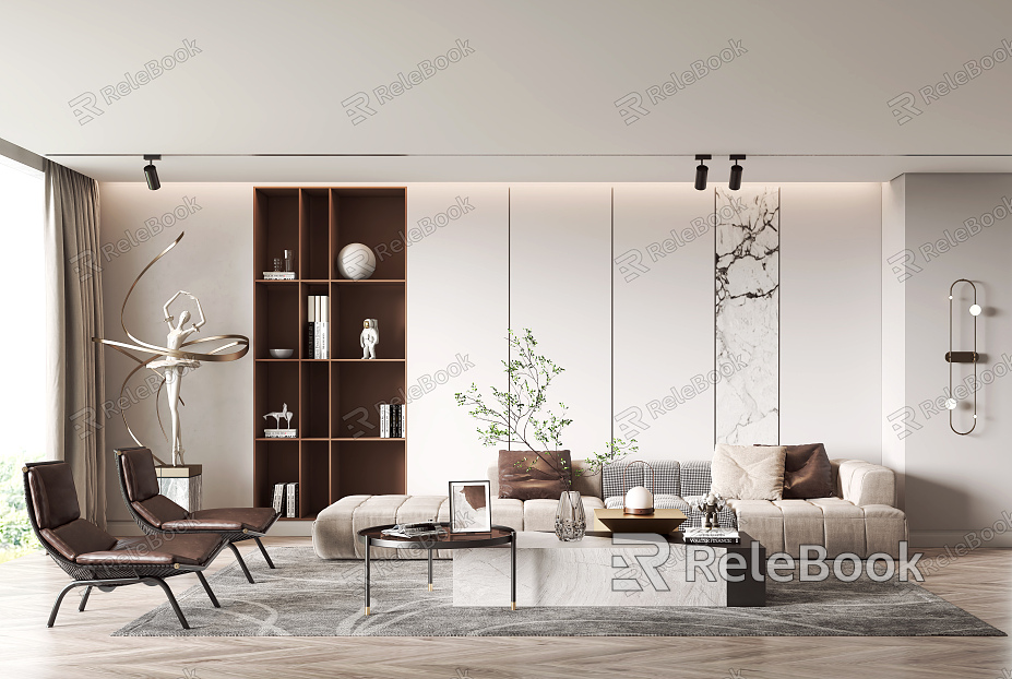 modern living room model