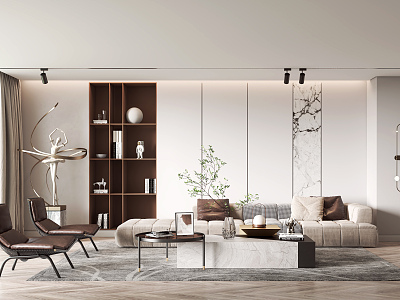 modern living room model