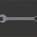 Durable Metal Combination Wrench Hardware Tool Versatile For Home And Professional Repairs 3d model