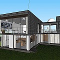 Modern Simple Container Board House Simple Self-built House Homestay Farmhouse Starry House 3d model