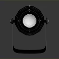 Contemporary Black Spotlight Lighting Combination With Metal Stand And Bright Illuminated Bulb