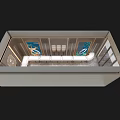Luxury Modern Jewelry Store Interior With Glass Display Cases And Ambient Lighting