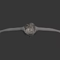 Realistic Mannequin Head Featuring Gray Brown Braided Hair And Updo Hairstyle