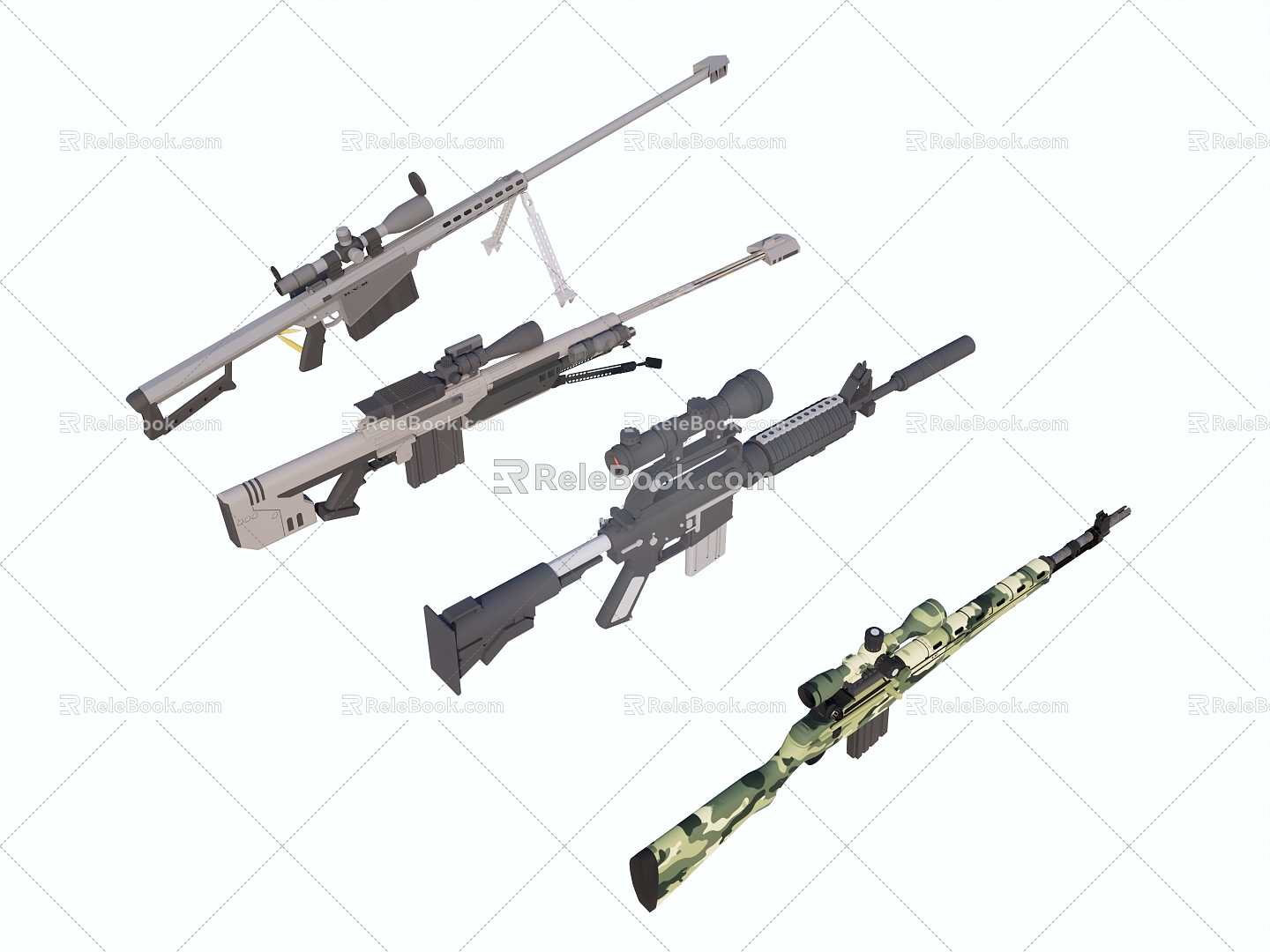 Equipment Weapons Firearms Sniper Rifle model