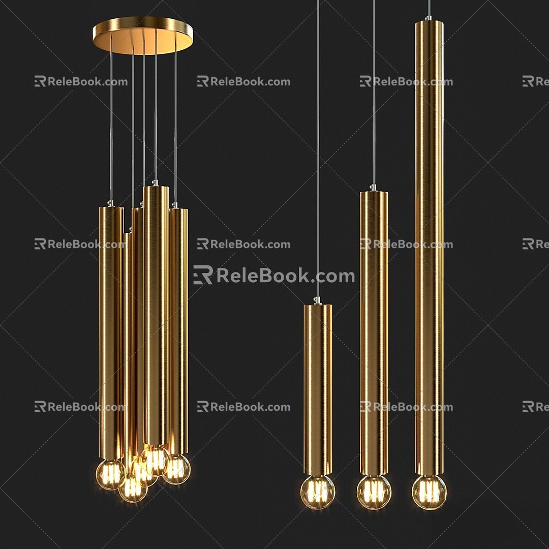 Pendant light loft 4you loft metal PIPE e27 3d model