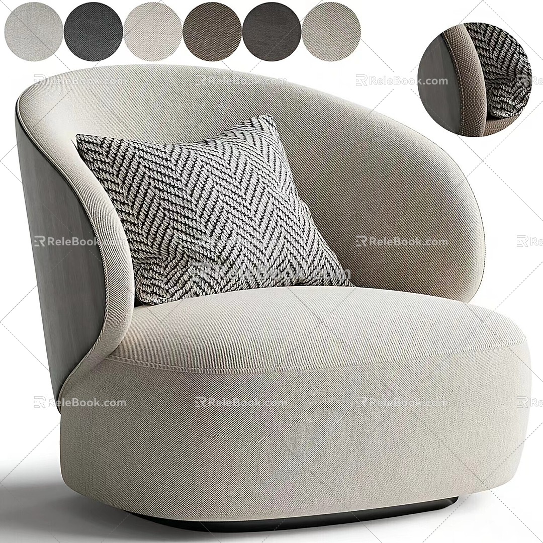 Hayden lounge chair 3d model