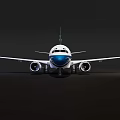 Spring Airlines Commercial Passenger Airplane With White Body And Green Tail Design