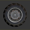 Modern tire tire wheel hub 3d model