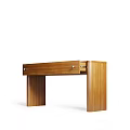 Wooden Desk with Single Drawer and Simple Design for Home Office Study Room
