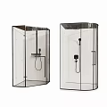 Modern Shower Sauna Design With Transparent Glass Enclosure And Black Frame