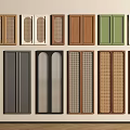 Diverse Wardrobe Doors In Multiple Colors With Panel Grille And Arch Designs