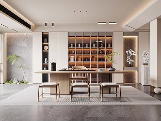 New Chinese Tea Room 3d model
