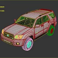 White Toyota SUV With Roof Rack And Black Tires Sleek Exterior Design