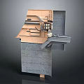 Heavy Duty Industrial Equipment Featuring Multi Layered Metal Frames And Platform Structures