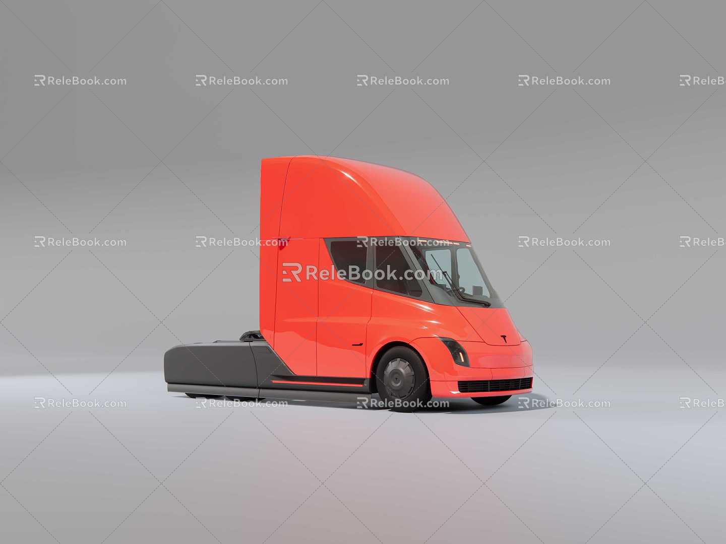 Tesla tractor Tesla trailer Tesla truck TeslaSemi 3d model