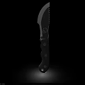 Tactical Weapon Knife With Serrated Blade Black Riveted Handle And Ergonomic Grip