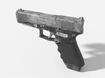 Game Movie Character Tactical Pistol With Detailed Modern Weapon Design 3d model