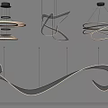 Modern chandelier 3d model