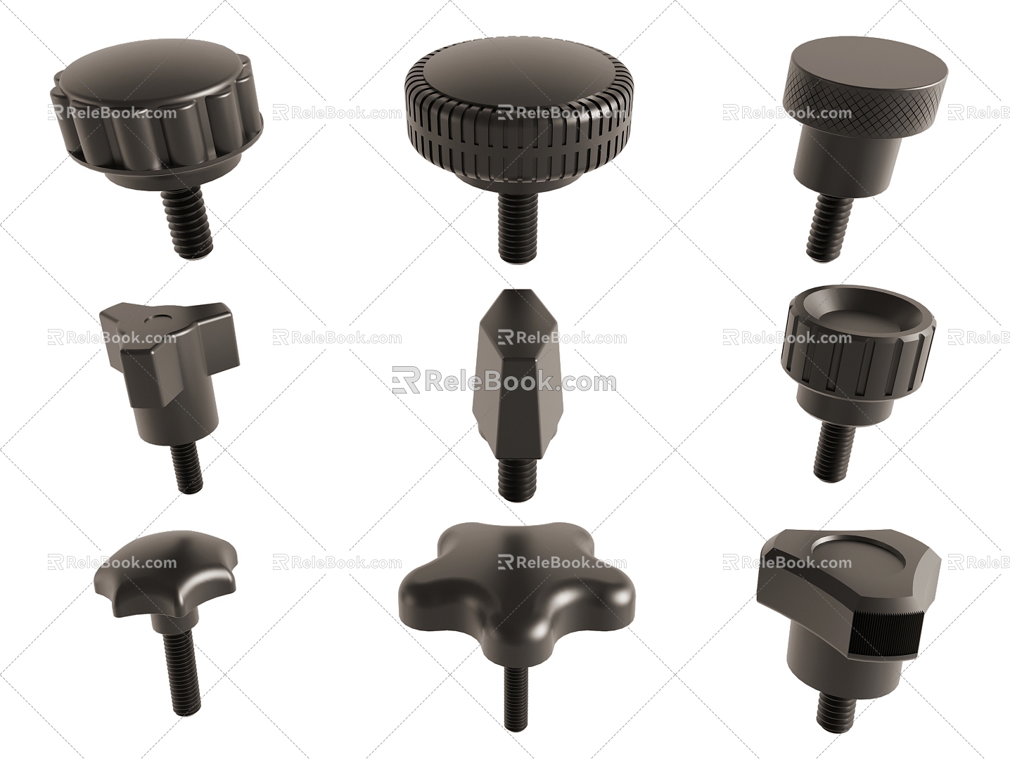 Knob handle handle hardware 3d model