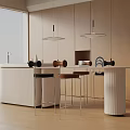Modern table combination 3d model