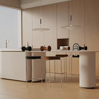Modern table combination 3d model