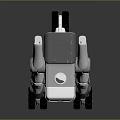modern robot unicycle robot tripod robot two-wheeled robot 3d model