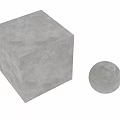 Textured Decorative Components With Geometric Wall Patterns And Round Stone Sphere