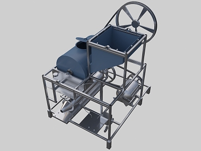 charcoal extrusion machine charcoal making machine 3d model