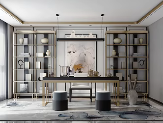 Light Luxury Study 3d model