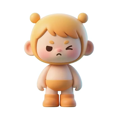 Modern Doll Handheld Cartoon Cute Doll Cartoon Characters Anime Characters Trendy Doll Doll Ornaments 3d model