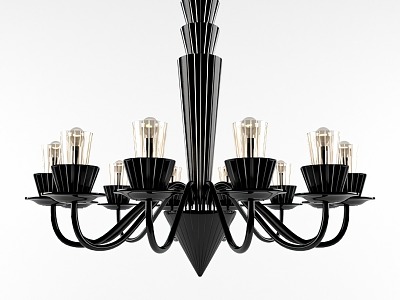 European Chandelier Lamps 3d model