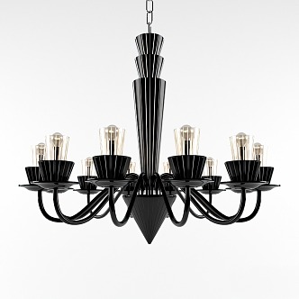 European Chandelier Lamps 3d model