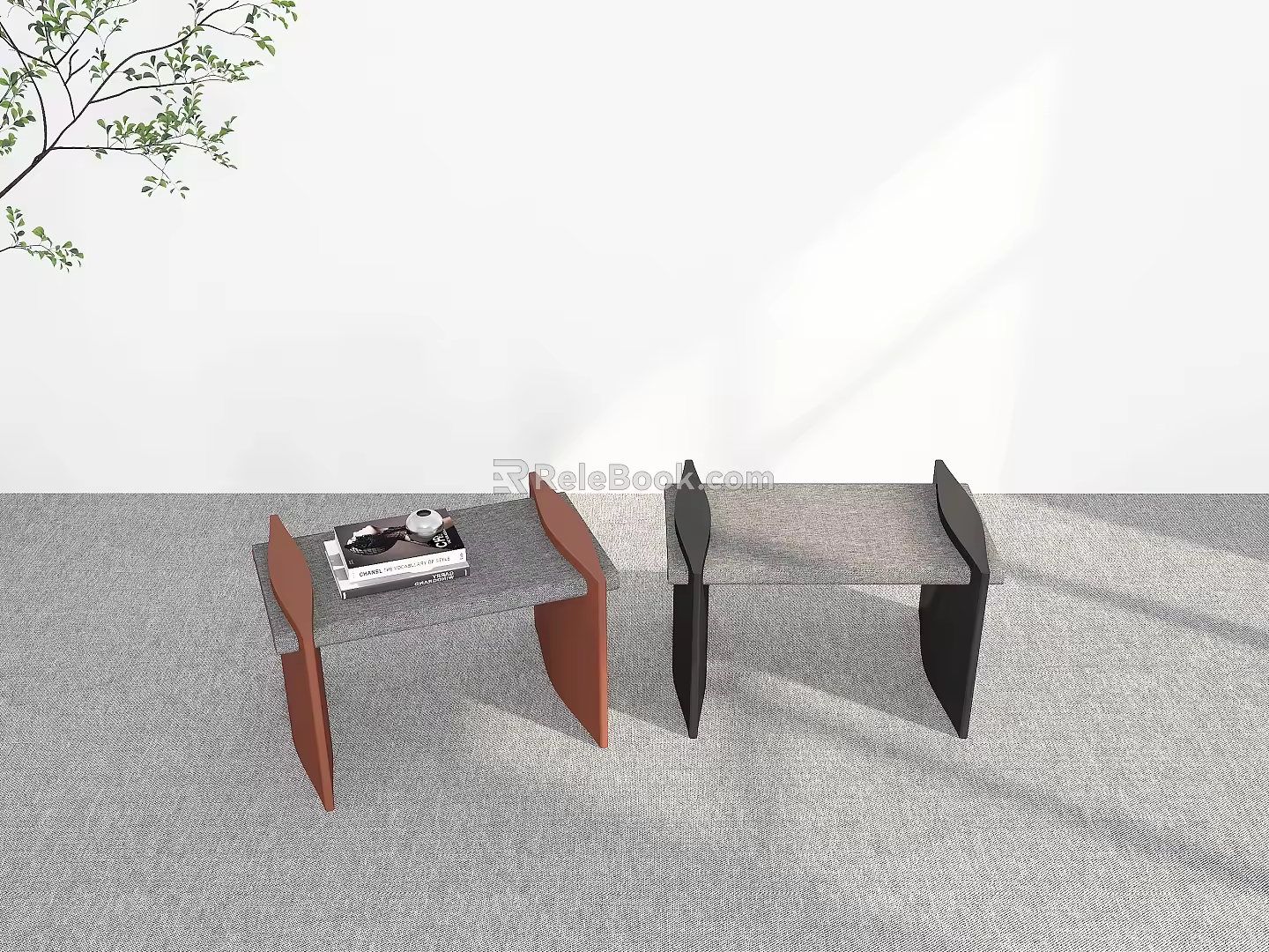 Stool Ornaments Entrance Stool Shoe Changing Stool Dining Table Stool Dressing Stool Combination Stool 3d model