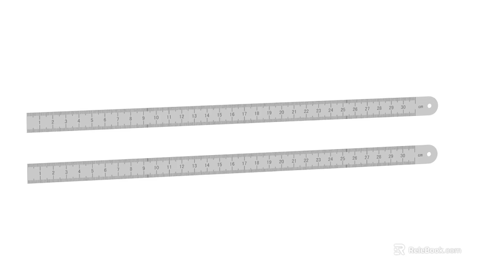 Other Measuring Tools With Metal Rulers And Clear Measurement Marks 3d model 