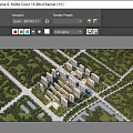 Aerial View Residential Planning With High Rise Buildings Landscaped Green Spaces And Road Network