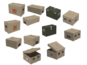 Industrial equipment box 3d model