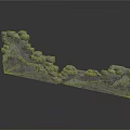 Ancient Ruined Stone Wall Structure With Weathered Stones And Broken Sections
