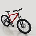 Red Fat Tire Mountain Bike With Sturdy Frame And Off Road Design Features