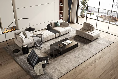 Modern style sofa 3d model