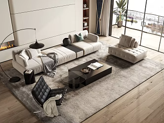 Modern style sofa 3d model