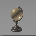 Vintage Globe Decorative Furniture With Classic Design And Sturdy Base For Home Decor